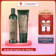Bộ dầu gội xả gừng Weilaiya giảm rụng tóc, kích mọc tóc, phục hồi tóc khô xơ, hư tổn Hàng Chính Hãng