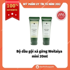 Bộ dầu gội xả gừng Weilaiya giảm rụng tóc, kích mọc tóc, phục hồi tóc khô xơ, hư tổn Hàng Chính Hãng