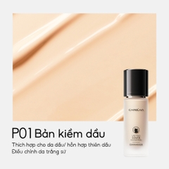 Kem nền dạng lỏng Carslan Lasting Cover Foundation siêu kiềm dầu lâu trôi phiên bản cho da dầu - 30g