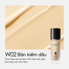 Kem nền dạng lỏng Carslan Lasting Cover Foundation siêu kiềm dầu lâu trôi phiên bản cho da dầu - 30g