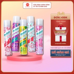 Dầu Gội Khô Batiste Dry Shampoo Hết Ngứa, Hết Bết Dính Tóc Bồng Bềnh Tức Thì 200ml