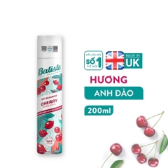 Dầu Gội Khô Batiste Dry Shampoo Hết Ngứa, Hết Bết Dính Tóc Bồng Bềnh Tức Thì 200ml
