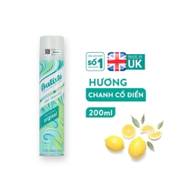 Dầu Gội Khô Batiste Dry Shampoo Hết Ngứa, Hết Bết Dính Tóc Bồng Bềnh Tức Thì 200ml