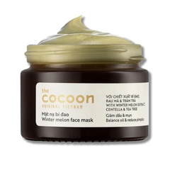 Mặt nạ bí đao Cocoon Mask TheCocoon Hỗ Trợ Giảm Dầu Và Mụn Winter Melon Face 30ml - 100ml mua 1 tặng 1 chính hãng