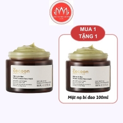 Mặt nạ bí đao Cocoon Mask TheCocoon Hỗ Trợ Giảm Dầu Và Mụn Winter Melon Face 30ml - 100ml mua 1 tặng 1 chính hãng
