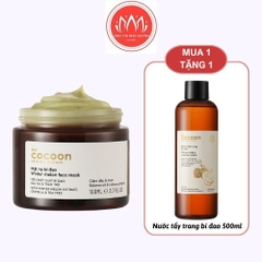 Mặt nạ bí đao Cocoon Mask TheCocoon Hỗ Trợ Giảm Dầu Và Mụn Winter Melon Face 30ml - 100ml mua 1 tặng 1 chính hãng