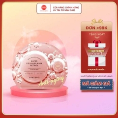 Mặt Nạ Giấy Mask Banobagi Super collagen Retinol Cải Thiện Nếp Nhăn màu Hồng Đất 30g