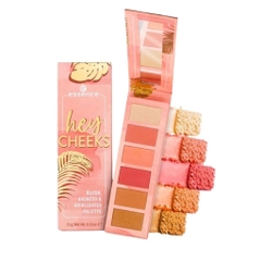 Bảng Phấn Má Essence Hey CHEEKS BLUSH, BRONZER & HIGHLIGHTER PALETTE 15g
