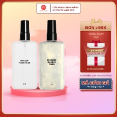 Xịt Khoá Makeup 3CE Shimmer Makeup Fixer có nhũ 95ml- Makeup Fixer Mist Giữ Lớp Nền Lâu Trôi 100ml