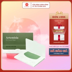 Set Giấy Thấm Dầu Bring Green Artemisia Oil Control Paper 70 sheet x2