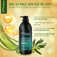 Set gội xả chuẩn salon Spa Pharma Keratin siêu phục hồi tóc màu đen SpaPharma cao cấp 500ml-1000ml