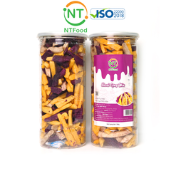 Khoai cọng mix sấy giòn NTFood hủ Pet 300 gram - Nhất Tín Food