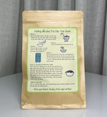 Set nguyên liệu pha Trà sữa Thái xanh NTFood 350gr (10 - 15 ly) - Nhất Tín Food