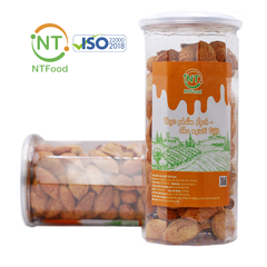 Hạnh nhân nguyên vỏ rang bơ NTFood hủ pet 450 Gr - Nhất Tín Food