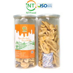 Chuối sứ sấy giòn NTFood hủ Pet 300g - Nhất Tín Food