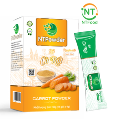 Bột Cà Rốt sấy lạnh nguyên chất NTPOWDER 100gr - Nhất Tín Food