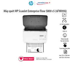 Máy quét HP ScanJet Enterprise Flow 5000 S5 (6FW09A). Máy scan đảo mặt tự động - CHÍNH HÃNG HP MỚI 100% - Vanphongstar