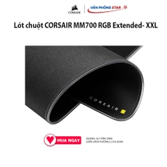 Lót chuột CORSAIR MM700 RGB Extended- XXL 360° ánh sáng RGB đế cao su chống trượt Bảo hành 24 tháng Chất liệu Vải