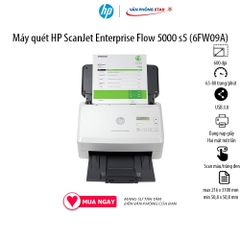 Máy quét HP ScanJet Enterprise Flow 5000 S5 (6FW09A). Máy scan đảo mặt tự động - CHÍNH HÃNG HP MỚI 100% - Vanphongstar