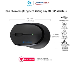 Bộ bàn phím chuột không dây Logitech MK345