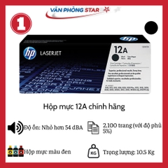 Hộp mực 12A chính hãng - 1010/ 1012/ 1015/ 1018/ 1020/ 1022/ 3020/ 3030/ 3050/ 3050Z/ 3052/ 3055/ M1005MFP