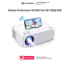 Máy chiếu Vankyo Performance V630W Full-HD 1080p Wifi, độ sáng 7.500 lumens, kích thước chiếu 46-300