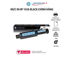 MỰC IN HP 103A BLACK CHÍNH HÃNG Dùng cho Máy in HP 1000A 1000W HP 1200A 1200W Số trang 2500 trang độ phủ 5% Vanphongstar