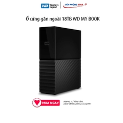 Ổ cứng gắn ngoài 18TB WD MY BOOK 3.5 inch WDBBGB0180HBK Kết nối USB 3.0 ương thích với Windows & Mac OS