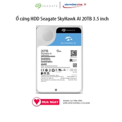 Ổ cứng HDD Seagate SkyHawk AI 20TB 3.5 inch, 7200RPM, SATA3, 256MB Cache (ST20000VE002) chính hãng vanphongstar