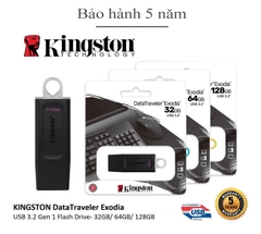 USB kingston 3.2 Gen 1 - dung lượng 128GB/64GB/32GB - chính hãng bảo hành 5 năm ,tốc độ cao 115 Mbps-tương thích 2.0/3.0