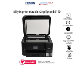Máy in phun màu Epson L6190 Wifi (Copy, In, Scan, WiFi, Fax, Duplex) tốc độ 15 trang/phút độ phân giải 4800 x 1200 dpi