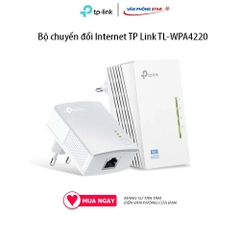 Bộ chuyển đổi Internet TP Link TL-WPA4220 Tốc độ truyền 10/100Mbps Băng tần 2.4-2.4835GHz WIFI HomePlug AV, IEEE802