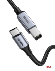 Cáp Máy in UGREEN USB C Male to USB B 2.0 US370