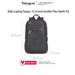 Balo Targus Geolite Plus Multi-Fit Backpack-Slate Grey TSB96101GL-70 12.5 inch-15.6 inch TSB96101GL-70