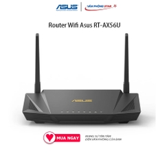 Router Wifi Asus RT-AX56U 2.4 GHz / 5 GHz  Chuẩn kết nối: 802.11 - Chính Hãng