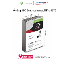Ổ cứng HDD Seagate Ironwolf Pro 18TB 3.5 inch, 7200RPM, SATA, 256MB Cache (ST18000NE000) chính hãng Vanphongstar