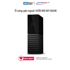 Ổ cứng gắn ngoài 18TB WD MY BOOK 3.5 inch WDBBGB0180HBK Kết nối USB 3.0 ương thích với Windows & Mac OS