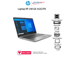 Laptop HP 240 G8 342G7PA (i3-1005G1 / RAM 4GB / 256GB / Intel UHD Graphics / 14''HD)