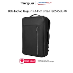 Balo Laptop Targus 15.6 Inch Urban TBB595GL-70 chống thấm nước thân thiện với môi trường chính hãng BH 12 tháng