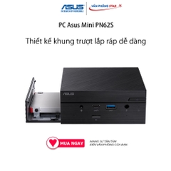 PC Asus Mini PN62S (i5-10210U/4GB RAM/256GB SSD/WL+BT/K+M/No OS) (PN62S-B5301MV)