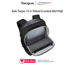 Balo Targus 15.6” Urban Essential tbb594gl chống nước chất liệu vải Polyester chính hãng bảo hành 12 tháng