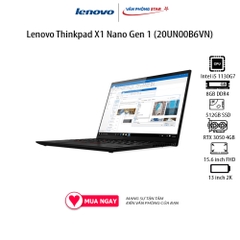 Laptop Lenovo Thinkpad X1 Nano Gen 1 (20UN00B6VN) (i5 1130G7/8GB RAM/512GB SSD/13 2K/Win11 Pro/Đen)