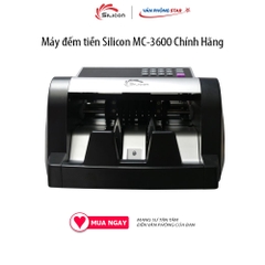 Máy Đếm Tiền Thông Minh Phát Hiện Tiền Siêu Giả Silicon MC-3600 tốc độ đếm 1000 tờ/phút, Phát hiện tiền giả thường