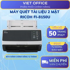 Máy Scan Tài Liệu 2 Mặt Ricoh fi-8150U – Scan Tự Động ADF 100 Tờ, Tốc Độ 50ppm/100ipm, USB 3.2