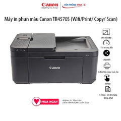 Máy in phun màu Canon TR4570S đa năng Copy Fax In 2 mặt tự động In wifi Scan (Màu) 8.8 ảnh/phút vanphongstar