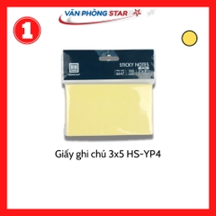 Xấp Giấy ghi chú 3x5 HS-YP4 PROLINE - Hồng Hà