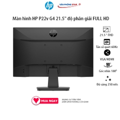 Màn hình HP P22v G4 21.5 inch độ phân giải Full HD chống chói, giảm ánh sáng xanh chính hãng bảo hành 36 tháng