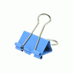 Kẹp bướm, kẹp giấy màu 19mm (hộp 40 chiếc)