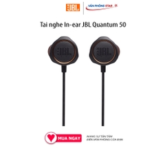Tai nghe gaming In ear JBL Quantum 50 jack cắm 3.5mm tương thích PC, MAC, Xbox, PS4, Nintendo Switch, Mobile chính hãng