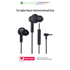 Tai nghe Razer Hammerhead Duo - RZ12-02790200-R3M1, jack 3.5mm, Trở kháng 32 ohms